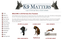 Desktop Screenshot of k9matters.co.uk